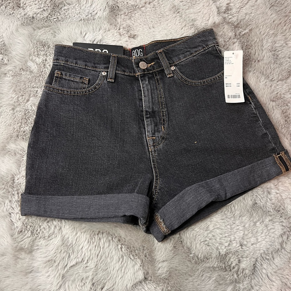 BDG Denim High Waisted Shorts